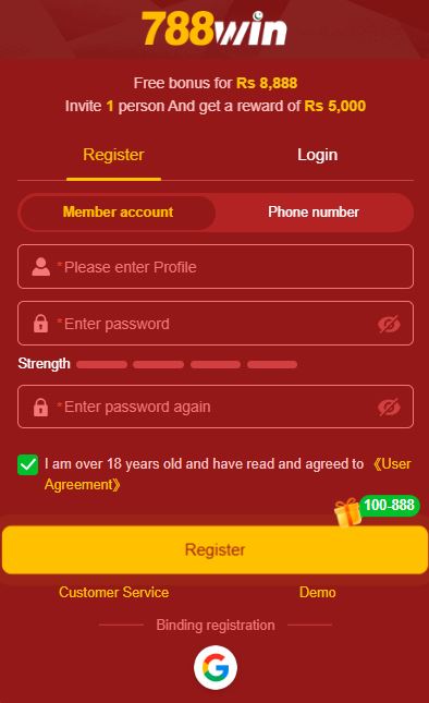 Register and Login
