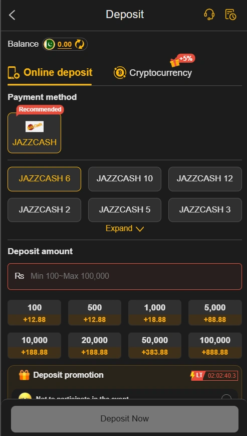 188pkr game Deposit