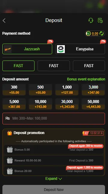666A Game deposit