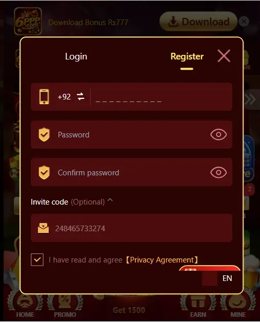 6ppp Game login