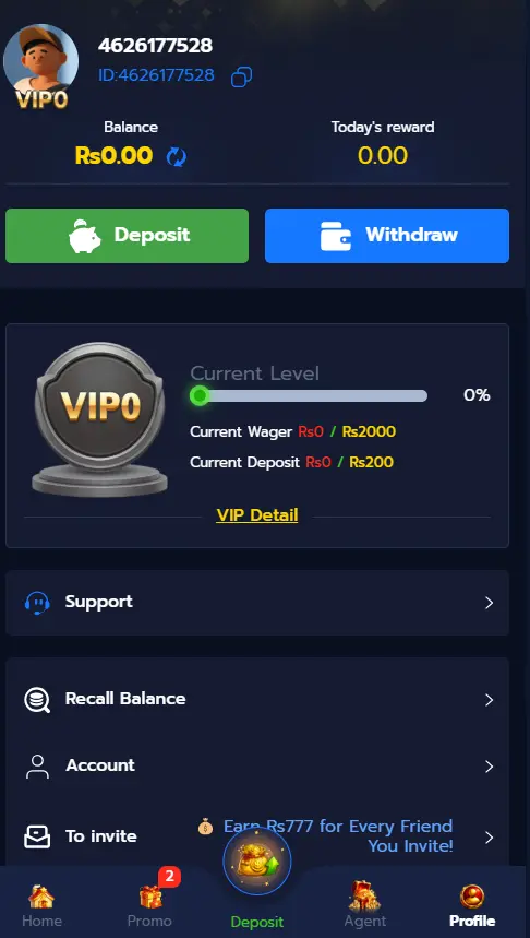 888ACE Game deposit