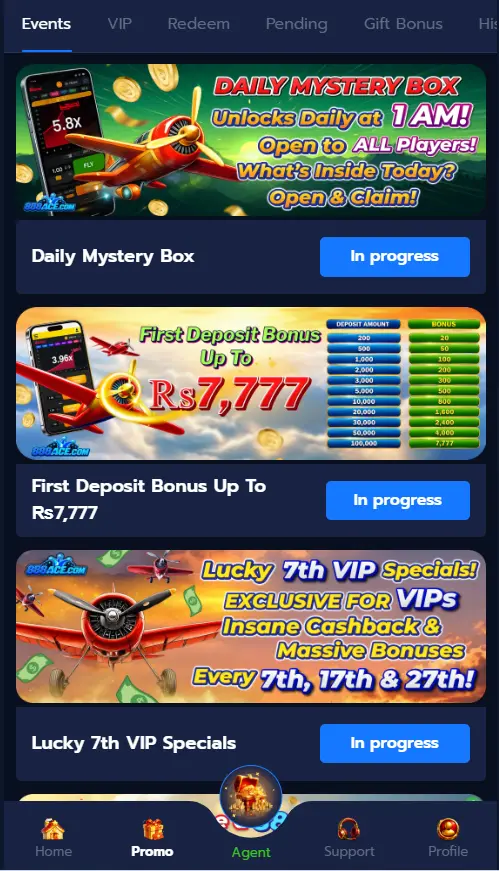 888ACE Game features