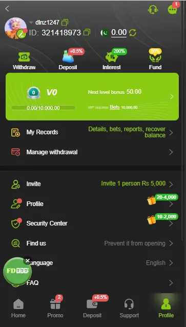ZS999 Game deposit