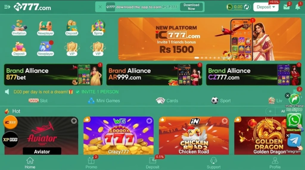 zt777 game main image